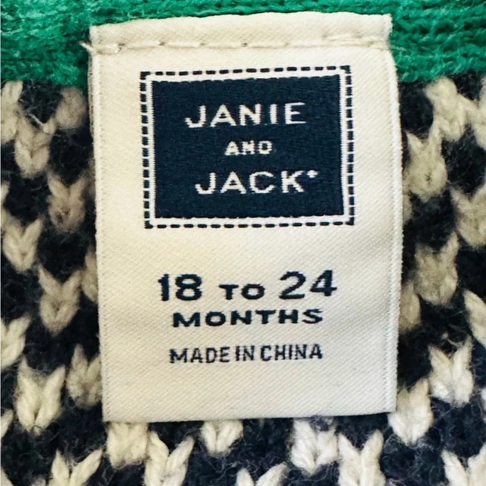 Janie and Jack Little Boy Sailor Nautical Knit Sweater size 18-24 mns - Picture 4 of 6